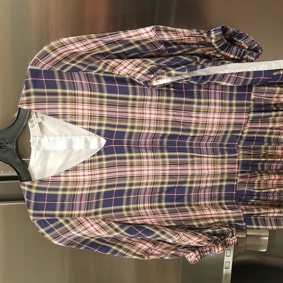 💕SEA NEW YORK💕 Rooney Relaxed Midi Dress ~ Plaid Size 2 - Picture 11 of 16